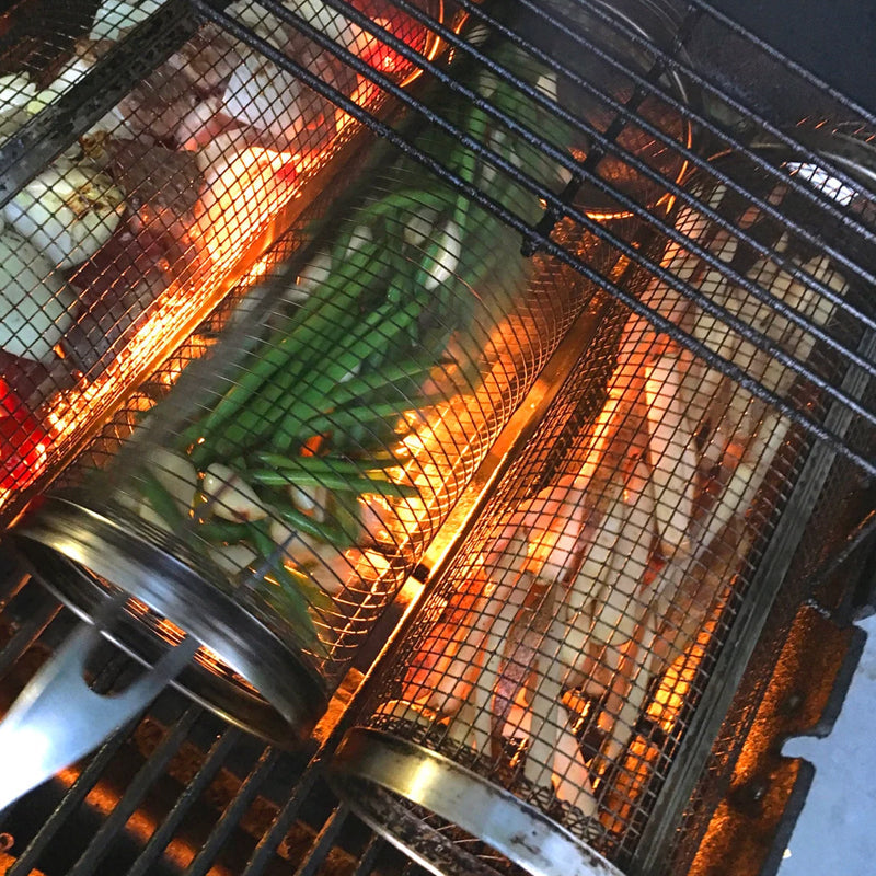 50% RABBAT | GrillRoller™ | Zylindrischer Grillkorb