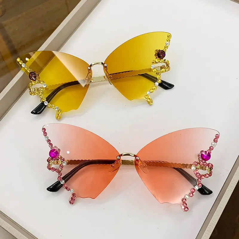 50% RABATT | Schmetterlingsdiamanten | Sonnenbrille mit
