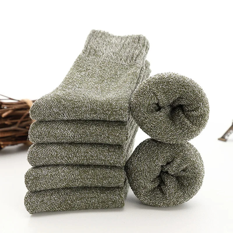 WarmWool™ 5 Paar Thermosocken aus dicker Wolle