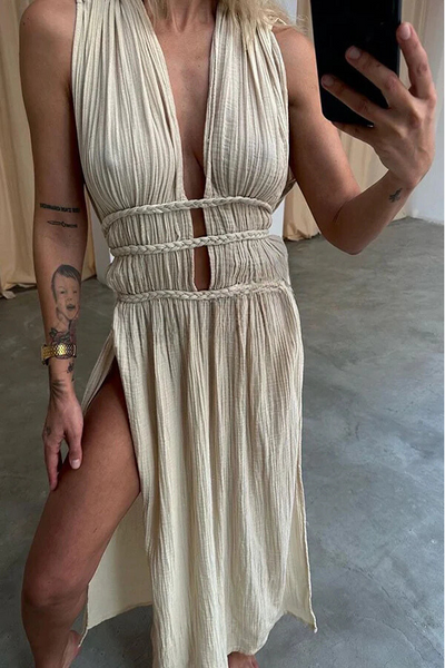 50% RABATT | Braelith™ | Boho Leinen Kaftan Kleid