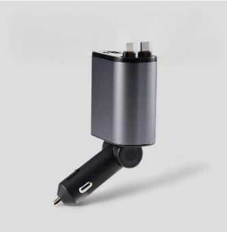 FlexCharge™ - Lade alle deine USB- und Lightning-kompatiblen Geräte während der Fahrt auf