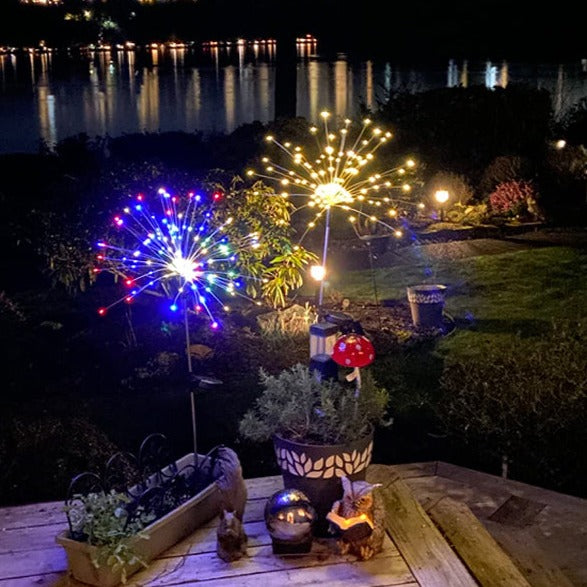 1+3 GRATIS | StarBloom™ | Solar Feuerwerk Gartenlampen Wetterfeste LED