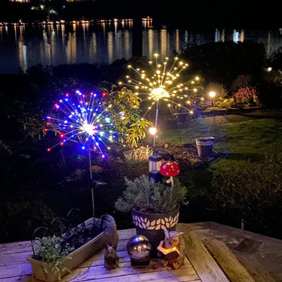 1+3 GRATIS | StarBloom™ | Solar Feuerwerk Gartenlampen Wetterfeste LED