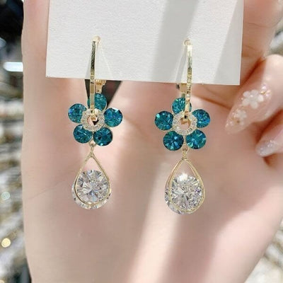 1+1 GRATIS | CrystalPetal™ | Blumen-Kristall-Ohrringe