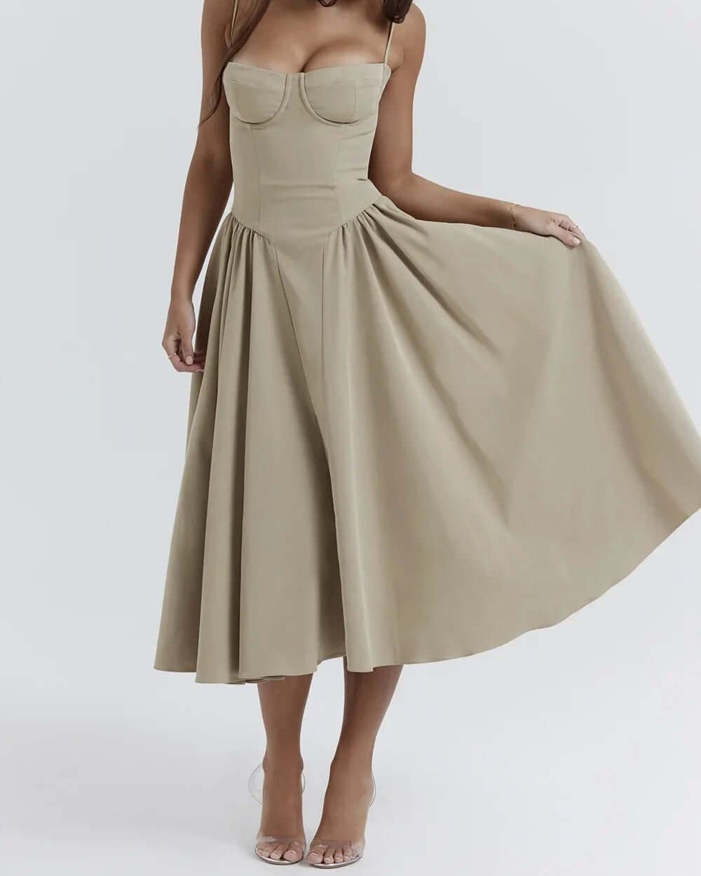 50% RABATT | Corsique™ | Stylisches Maxikleid mit Korsett