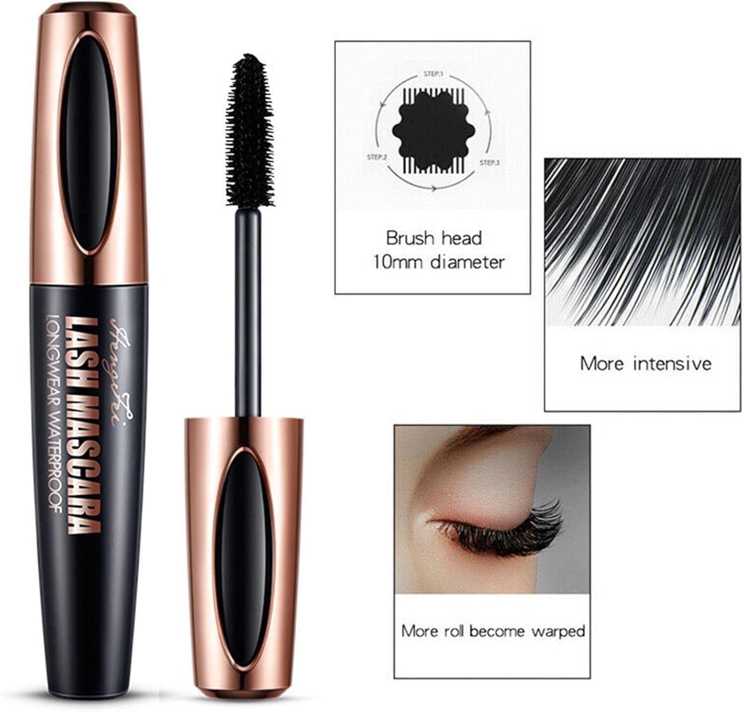 1+1 GRATIS | Brillash™ | Waterproof Mascara mit Volumenbürste