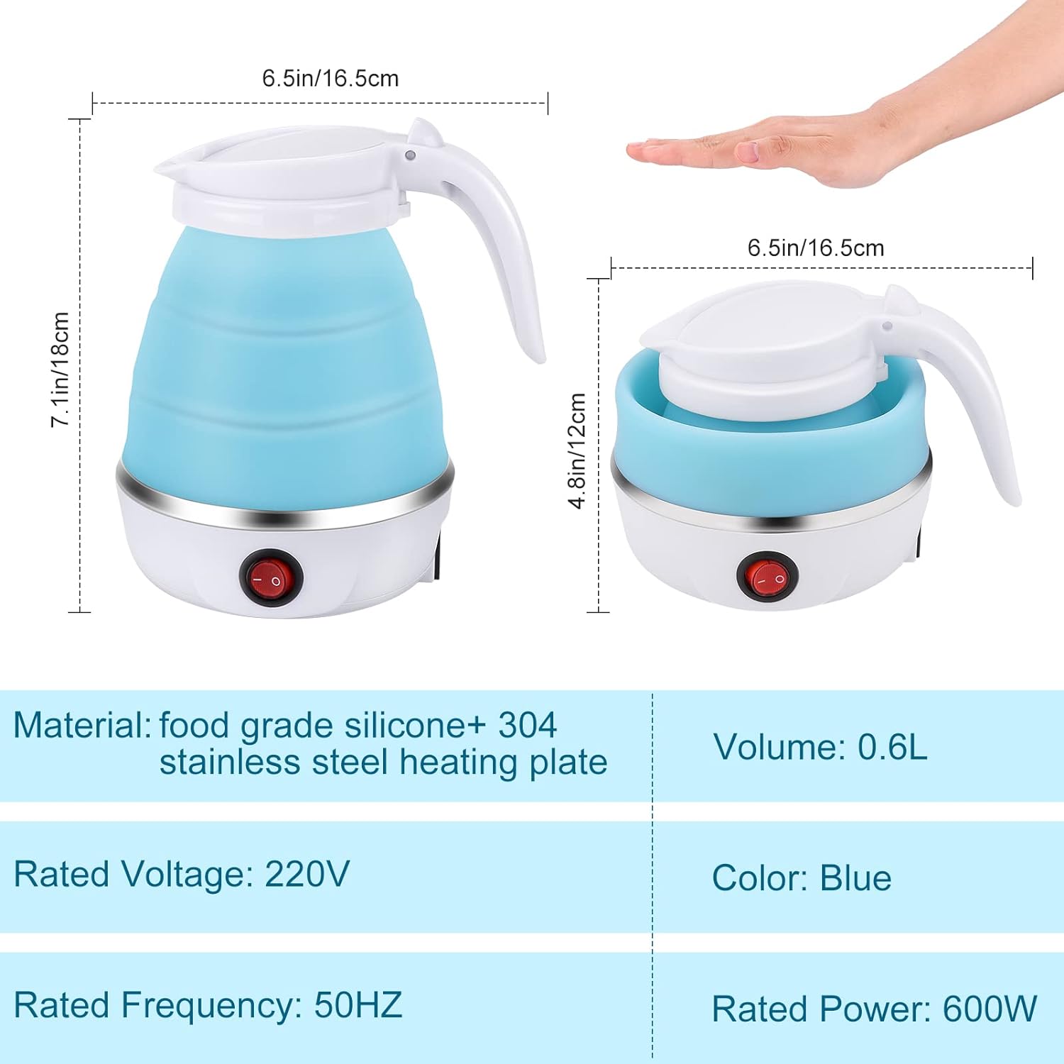 Portiva™ | Faltbarer Wasserkocher für unterwegs