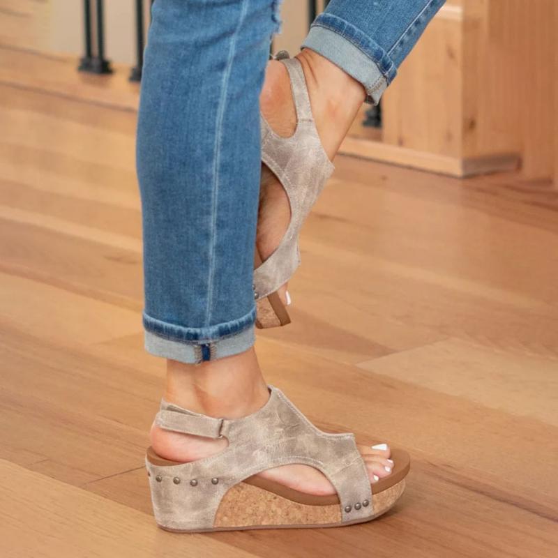 50% RABATT | Velveta™ | Bequeme Wildleder-Sandalen für Frauen