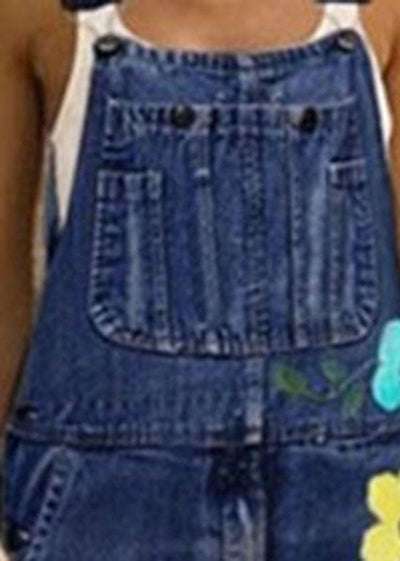 50% RABATT | Bohemira™ | Boho-Jumpsuit aus Denim mit Sonnenblumenprint