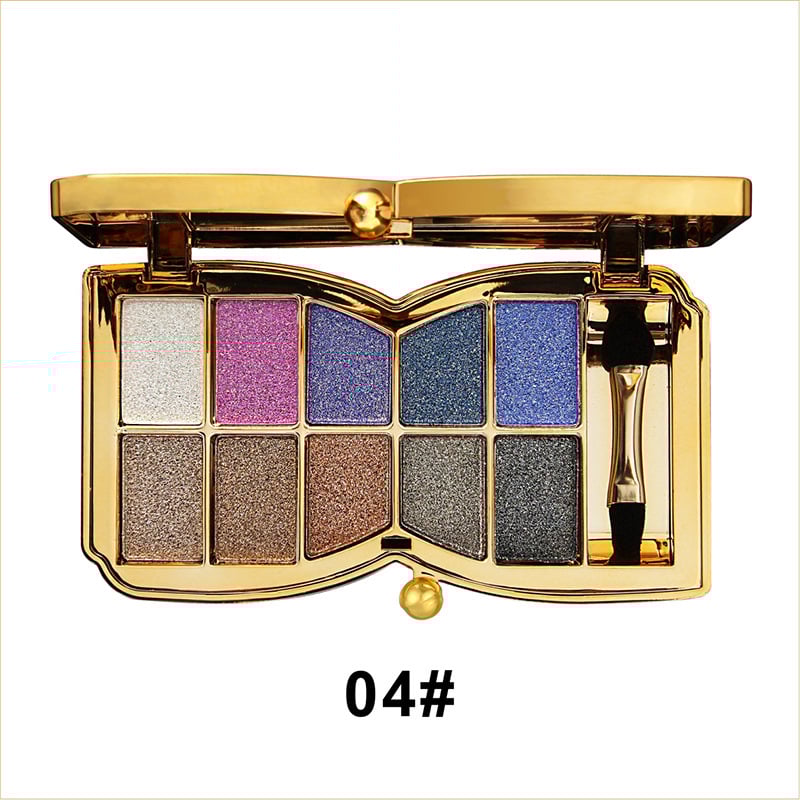 50% RABATT | PrismGlow™ | 10 Farben Sparkle Shimmer Lidschattenpalette