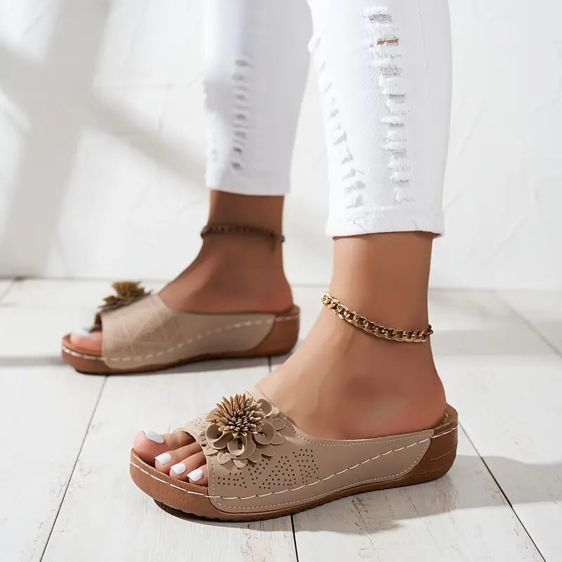 FLORA | Orthopädische Sandalen mit Blumenmuster
