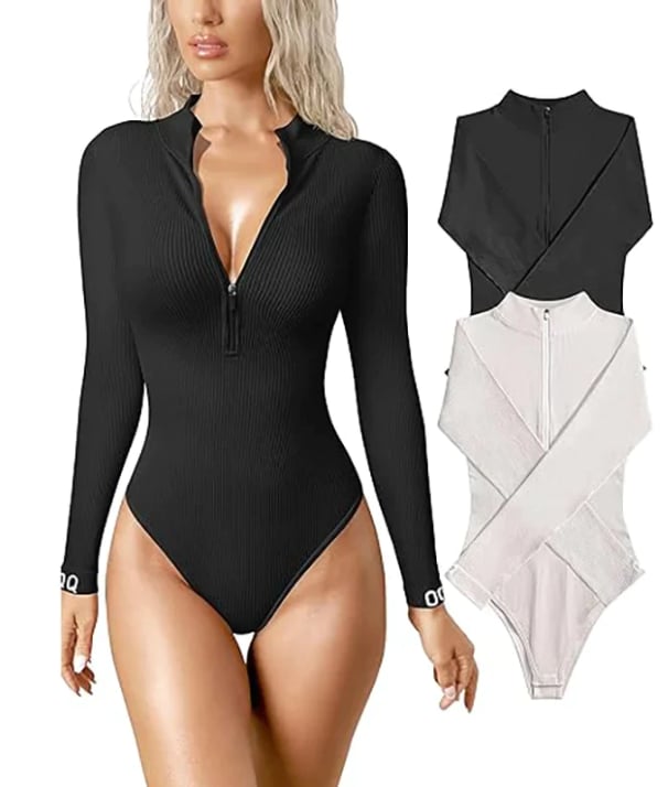 50% RABATT | ZipSculpt™ | Zip-Up Bodysuit - Mehr kaufen, mehr sparen