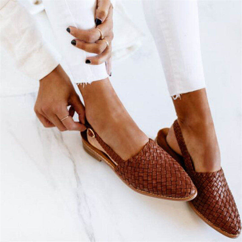 50% RABATT | Pliette™ | Schicke geflochtene Slingbacks