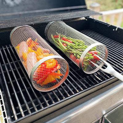 50% RABBAT | GrillRoller™ | Zylindrischer Grillkorb