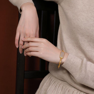 50% RABATT | BambooGrace™ | Eleganter antiker Bambusarmreif