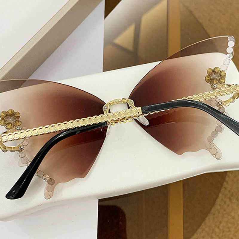 50% RABATT | Schmetterlingsdiamanten | Sonnenbrille mit