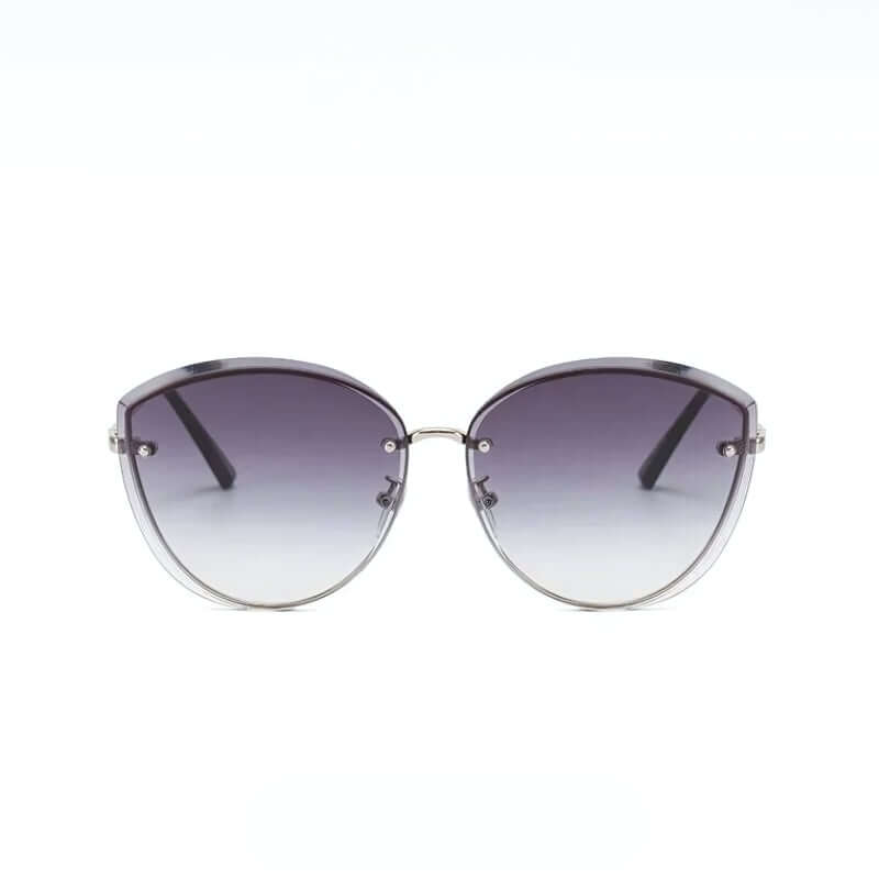 50% RABATT | SolarCharm Cat-Eye | Sonnenbrille Damen, Randlose Katzenaugenform UV400