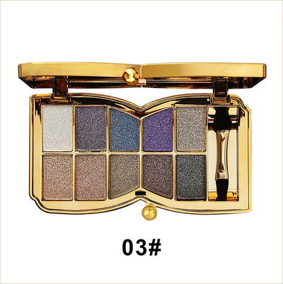 50% RABATT | PrismGlow™ | 10 Farben Sparkle Shimmer Lidschattenpalette