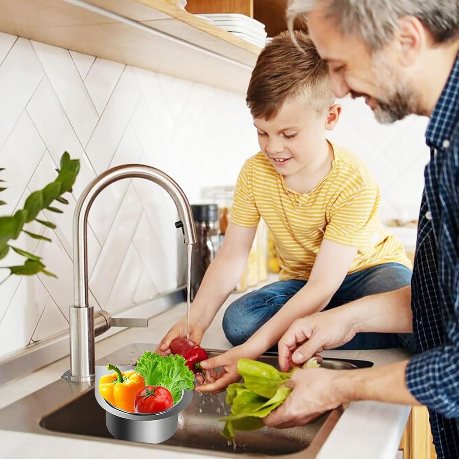 SinkMate™ | Abtropfgestell aus Edelstahl mit Haken für Ihr Spülbecken