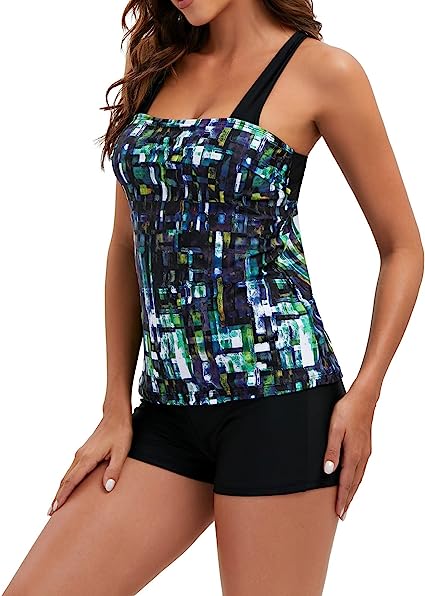 50% RABATT | TropiGeo™ | Geo Chic Tankini Set