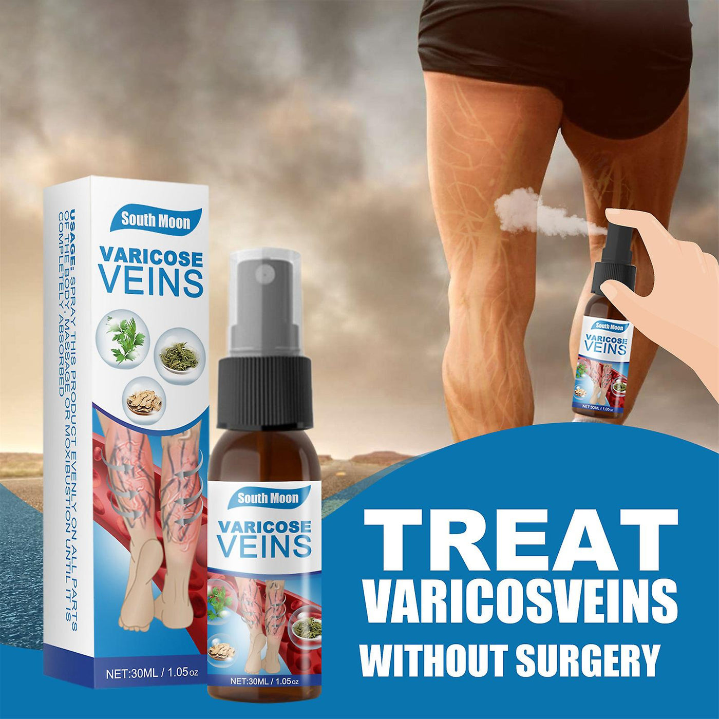 1+3 Gratis | Varicose Vein Spray™ | Krampfadern ohne Operation behandeln