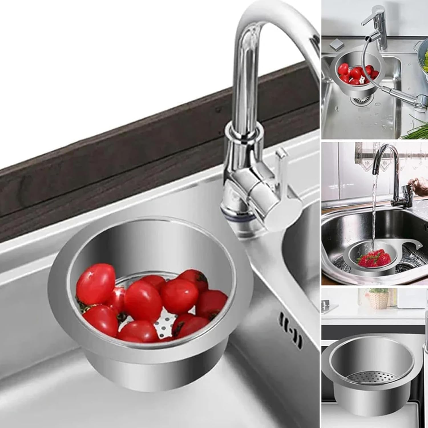 SinkMate™ | Abtropfgestell aus Edelstahl mit Haken für Ihr Spülbecken