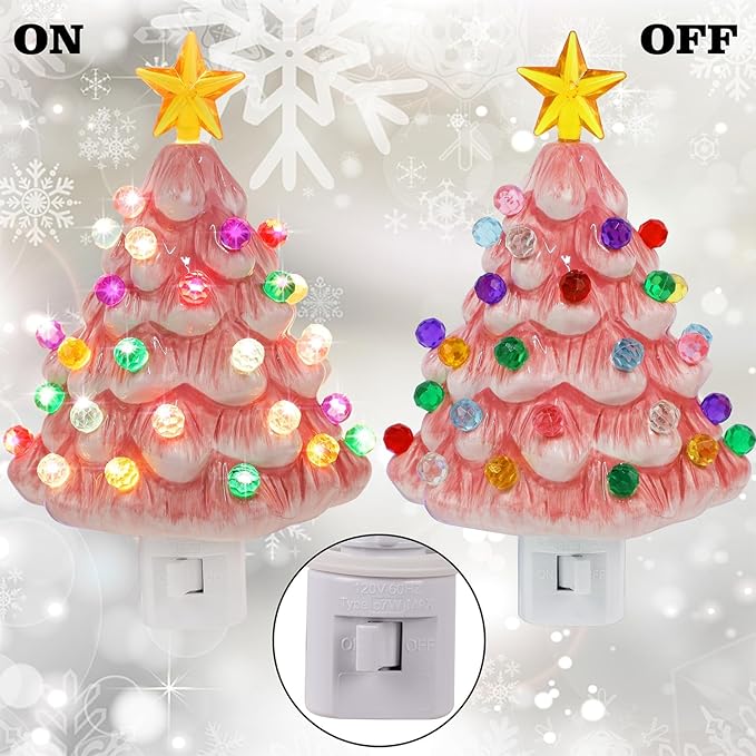 CeramiTree® | GlowPlug Keramik-Nachtlicht Weihnachtsbaum – ambienter Lichtakzent
