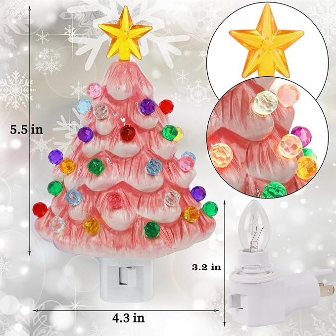 CeramiTree® | GlowPlug Keramik-Nachtlicht Weihnachtsbaum – ambienter Lichtakzent