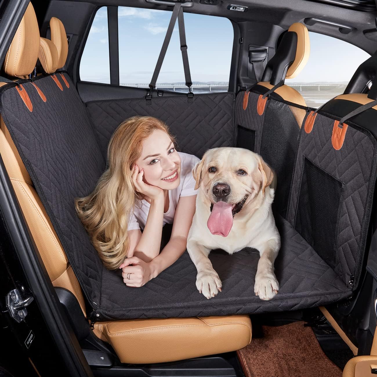 50% RABATT | SafePaws™ | Autositzbezug mit hartem Boden