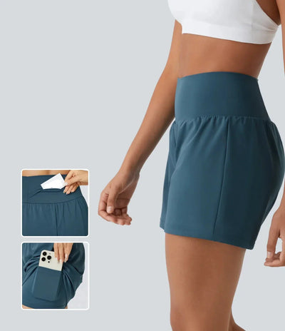 Margarethe™ 2-in-1-Yoga-Shorts mit Taschen