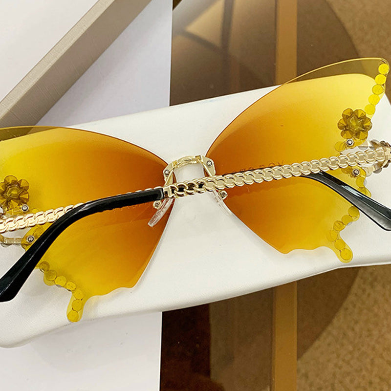 50% RABATT | Schmetterlingsdiamanten | Sonnenbrille mit