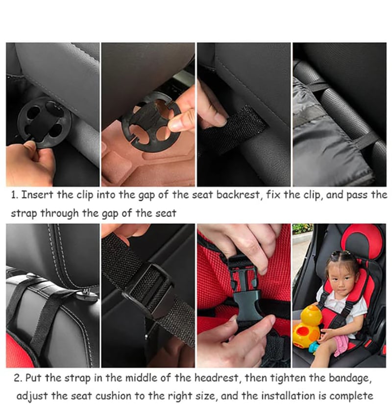 RoamEase™ | Faltbarer Kinderautositz mit Gurt