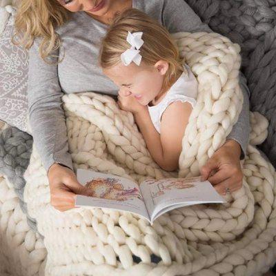 50% RABATT | Blankelle™ | Grob gestrickte Decke