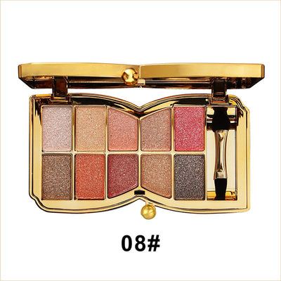50% RABATT | PrismGlow™ | 10 Farben Sparkle Shimmer Lidschattenpalette