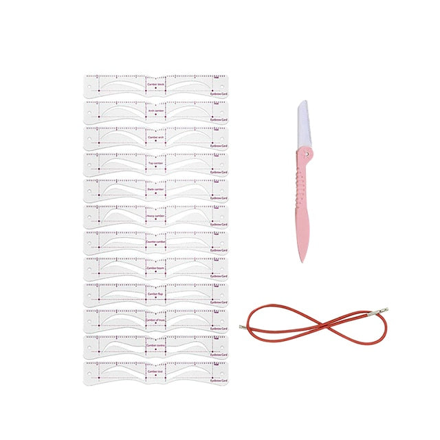 1+1 GRATIS | BrowMaster™ Wiederverwendbares Augenbrauen-Schablonenset (12 Stück pro Packung)