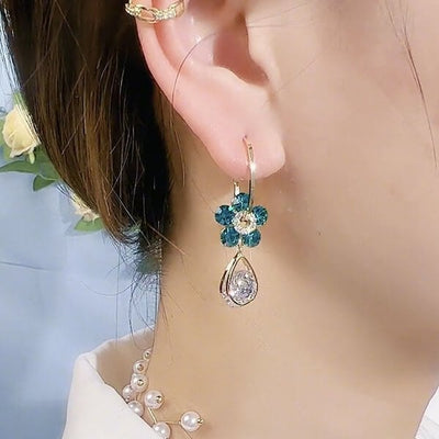 1+1 GRATIS | CrystalPetal™ | Blumen-Kristall-Ohrringe