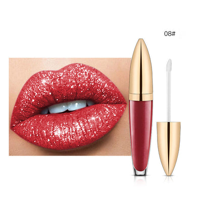 50% RABATT | GlimmerKiss™ | Diamantglänzender langanhaltender Lippenstift