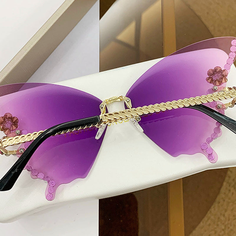 50% RABATT | Schmetterlingsdiamanten | Sonnenbrille mit