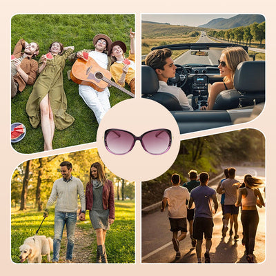 1+1 Gratis | SolarBreeze™ | Übergroße Sonnenbrillen für Frauen