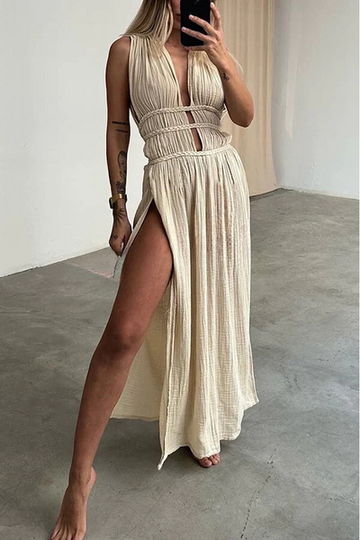 50% RABATT | Braelith™ | Boho Leinen Kaftan Kleid