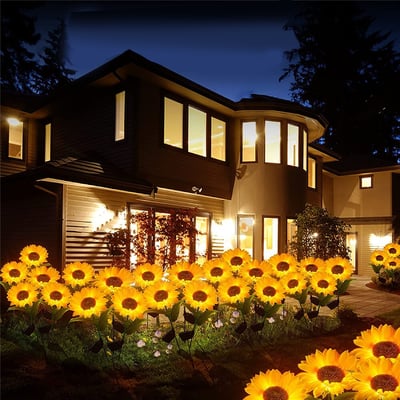 SunflowerGlow® | Sonnenblumen-Solarlicht – einfache Installation, stimmungsvolles Licht