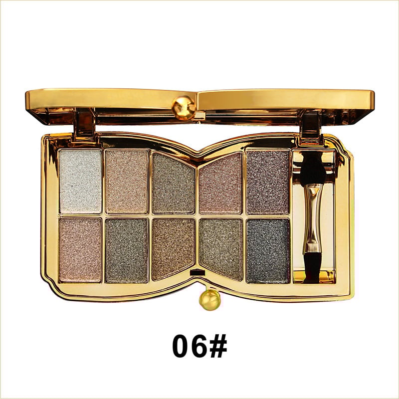 50% RABATT | PrismGlow™ | 10 Farben Sparkle Shimmer Lidschattenpalette