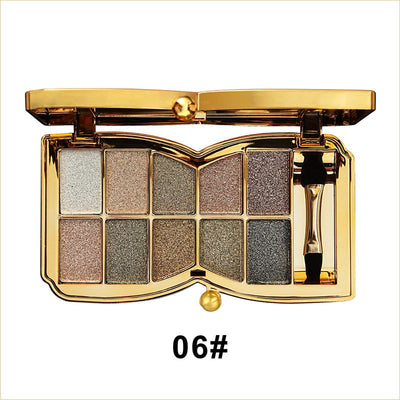 50% RABATT | PrismGlow™ | 10 Farben Sparkle Shimmer Lidschattenpalette