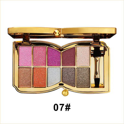 50% RABATT | PrismGlow™ | 10 Farben Sparkle Shimmer Lidschattenpalette