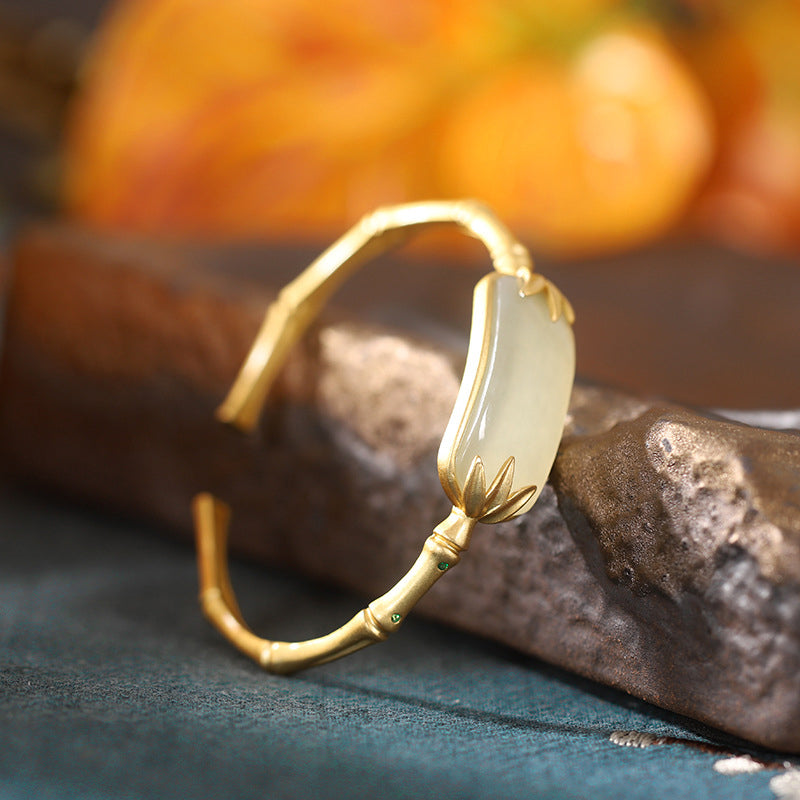 50% RABATT | BambooGrace™ | Eleganter antiker Bambusarmreif