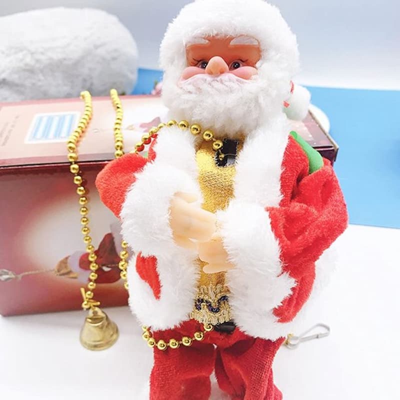 MerryClimb® | SantaTone Weihnachtsmann mit Musik – kletternde Dekofigur