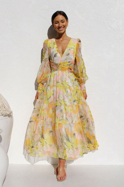 50% RABATT | Sommer Maxi-Kleid Florish