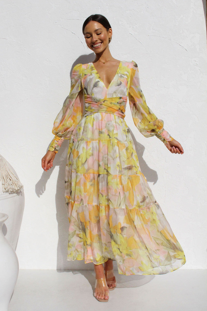 50% RABATT | Sommer Maxi-Kleid Florish