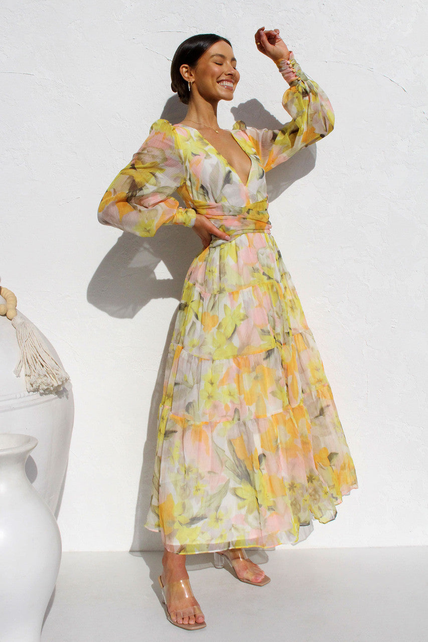 50% RABATT | Sommer Maxi-Kleid Florish
