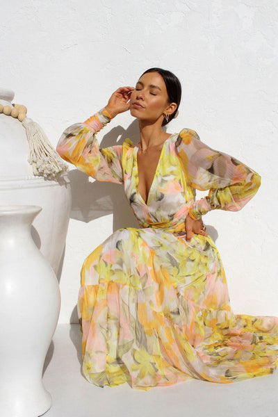 50% RABATT | Sommer Maxi-Kleid Florish